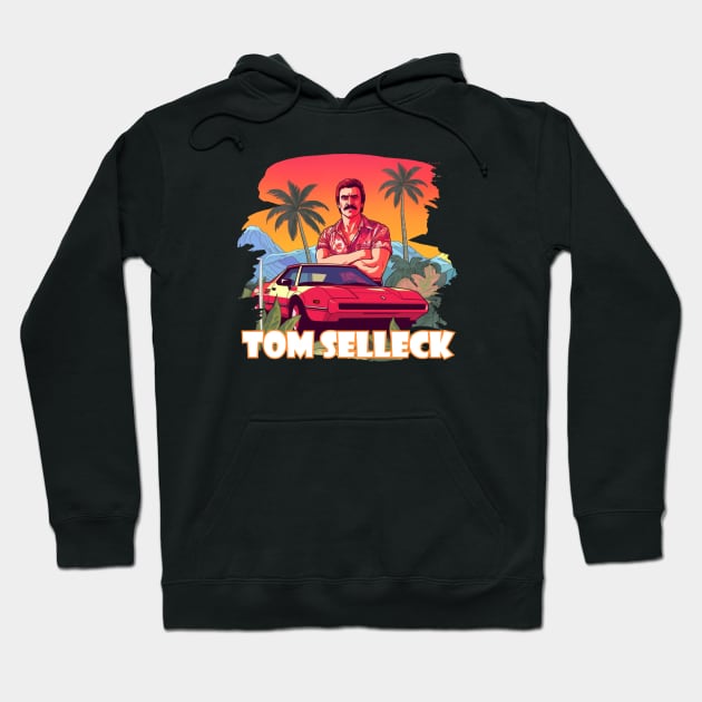 Tom Selleck Hoodie by Pixy Official